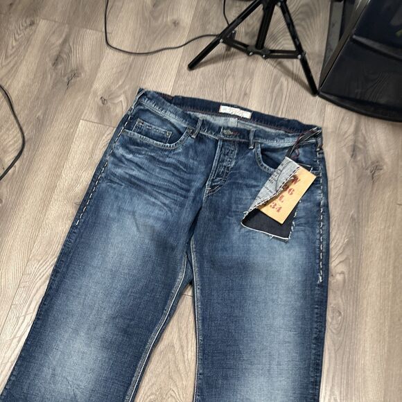 Western Glove Works Jeans 1921 Straight Leg Jeans Men's 36x34  Button Fly - Picture 3 of 11